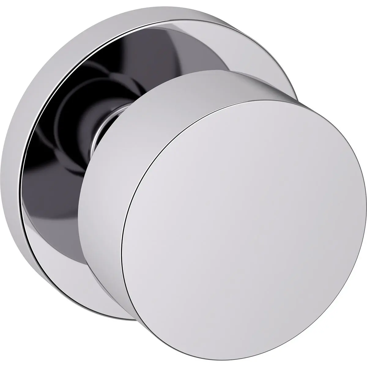 5055.260.IDM Knob Dummy 5046 Rose Polished Chrome Cabinet Knob