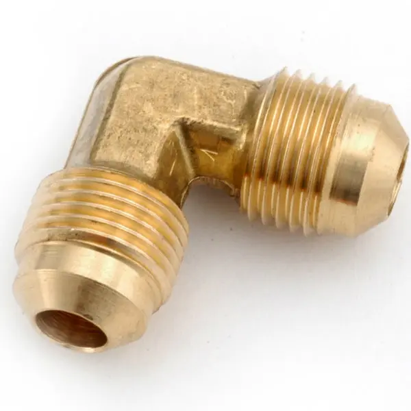 Anderson Metals 714055-10 Lead Free 90-Degree Elbow 5/8" Flare x 5/8" Flare Brass Connector