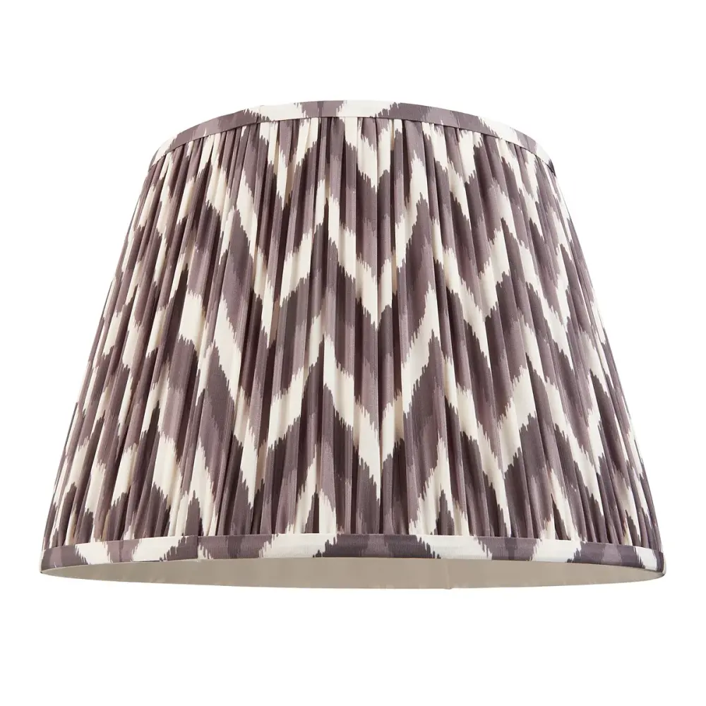 Zigzag Shade 40cm - Pearl Grey Fabric