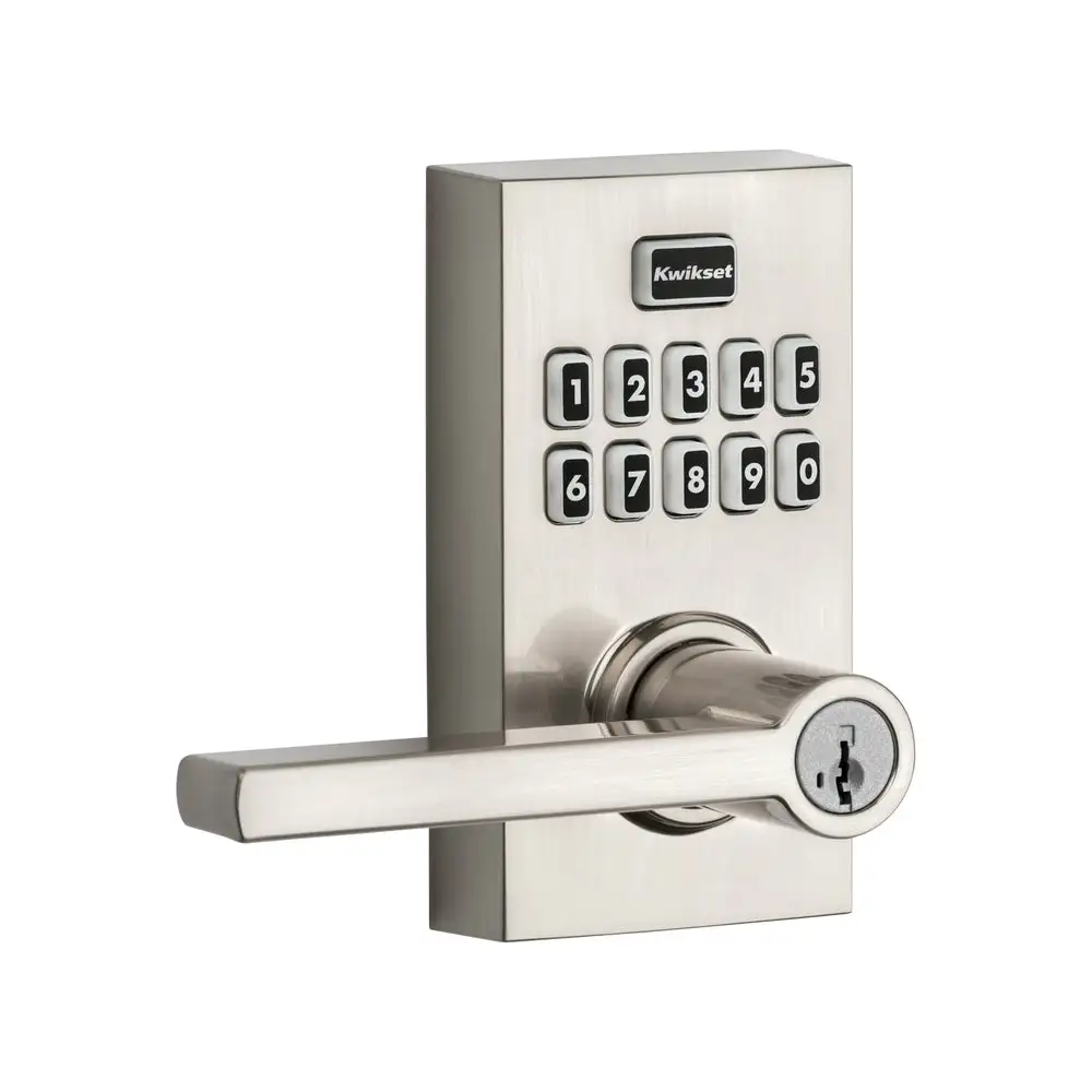 Kwikset 99550-002 SmartCode 955 Electronic Touch Pad Entry Lever Satin