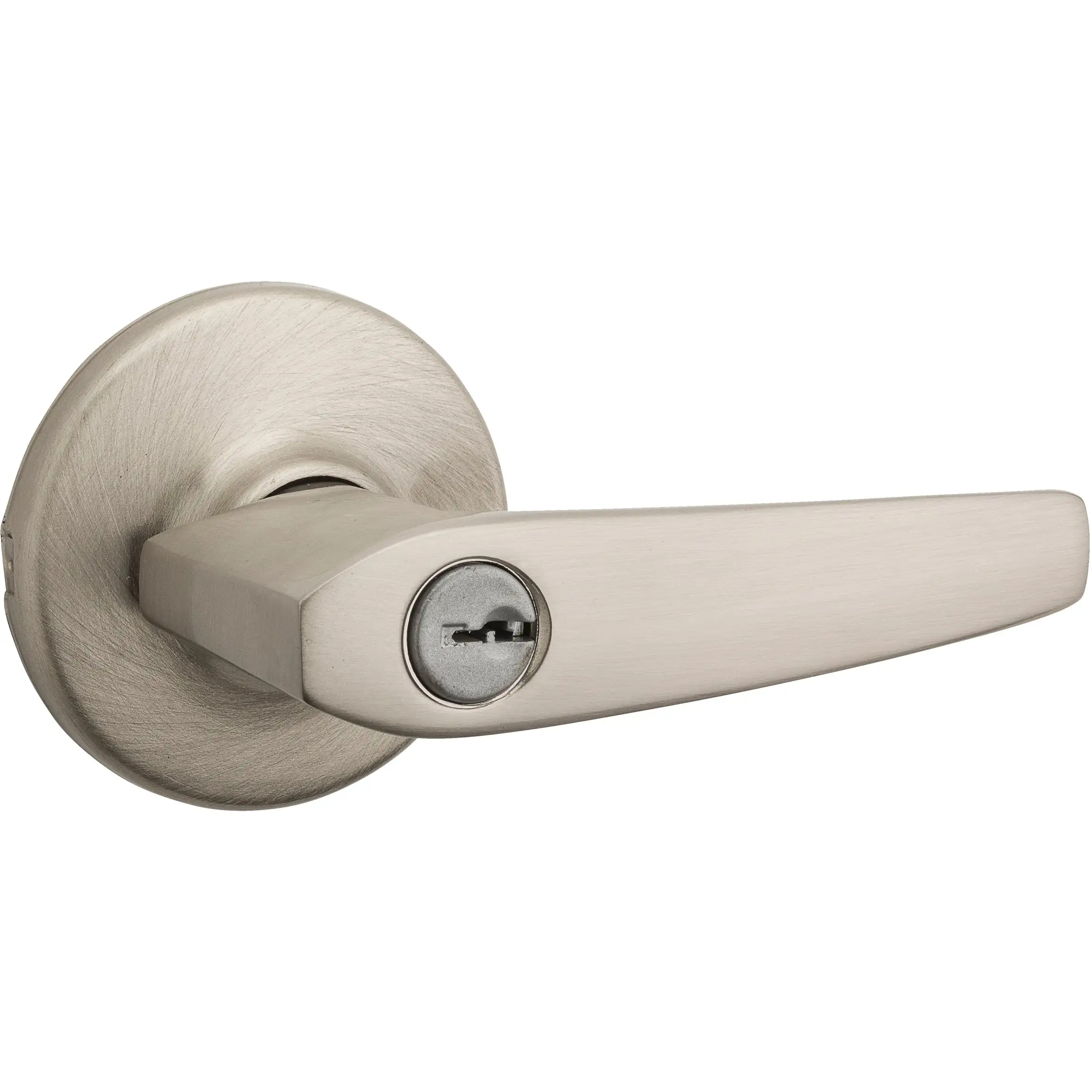 405DL 15 SMT 6AL RCS K4 Delta Entry Door Handle Satin Nickel