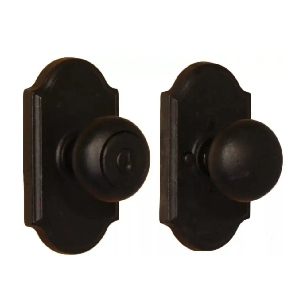 Weslock 07340M1M1SL23 Durham Square Entry Door Knob Oil Rubbed Bronze