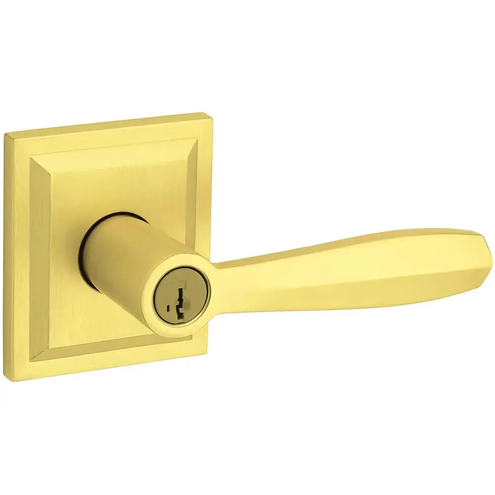 354TOL SLB US4 SMT CP 6AL RCS Torrey Square Entry Door Lever Satin Brass