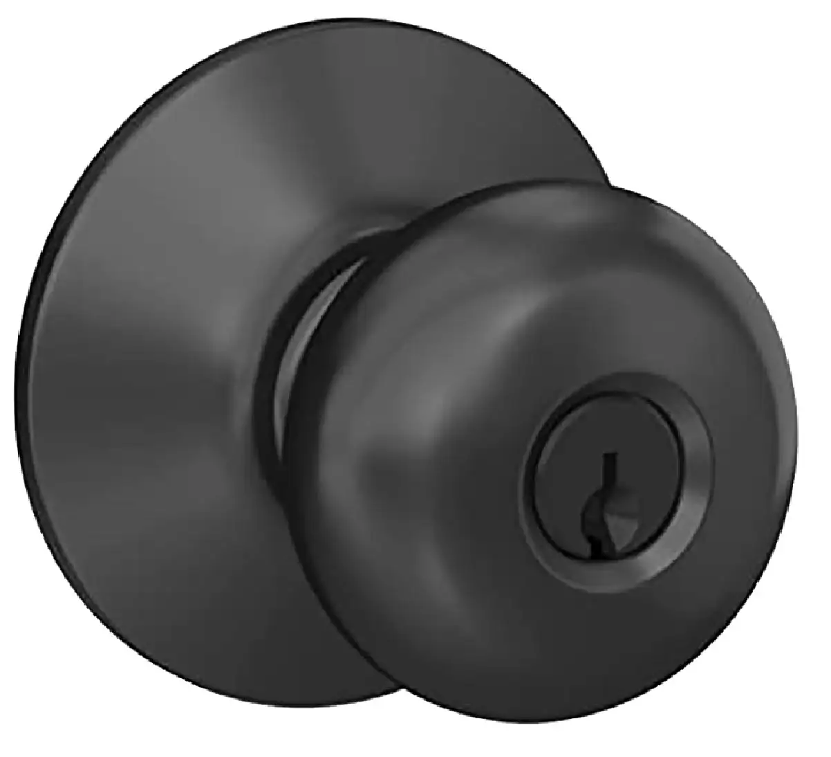 Schlage F51AVPLY622 Entry Door Lock Matte Black