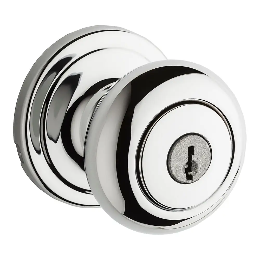 Kwikset 740CA 3GC SMT Circa Entry Knob Polished Brass - Premium Door Hardware