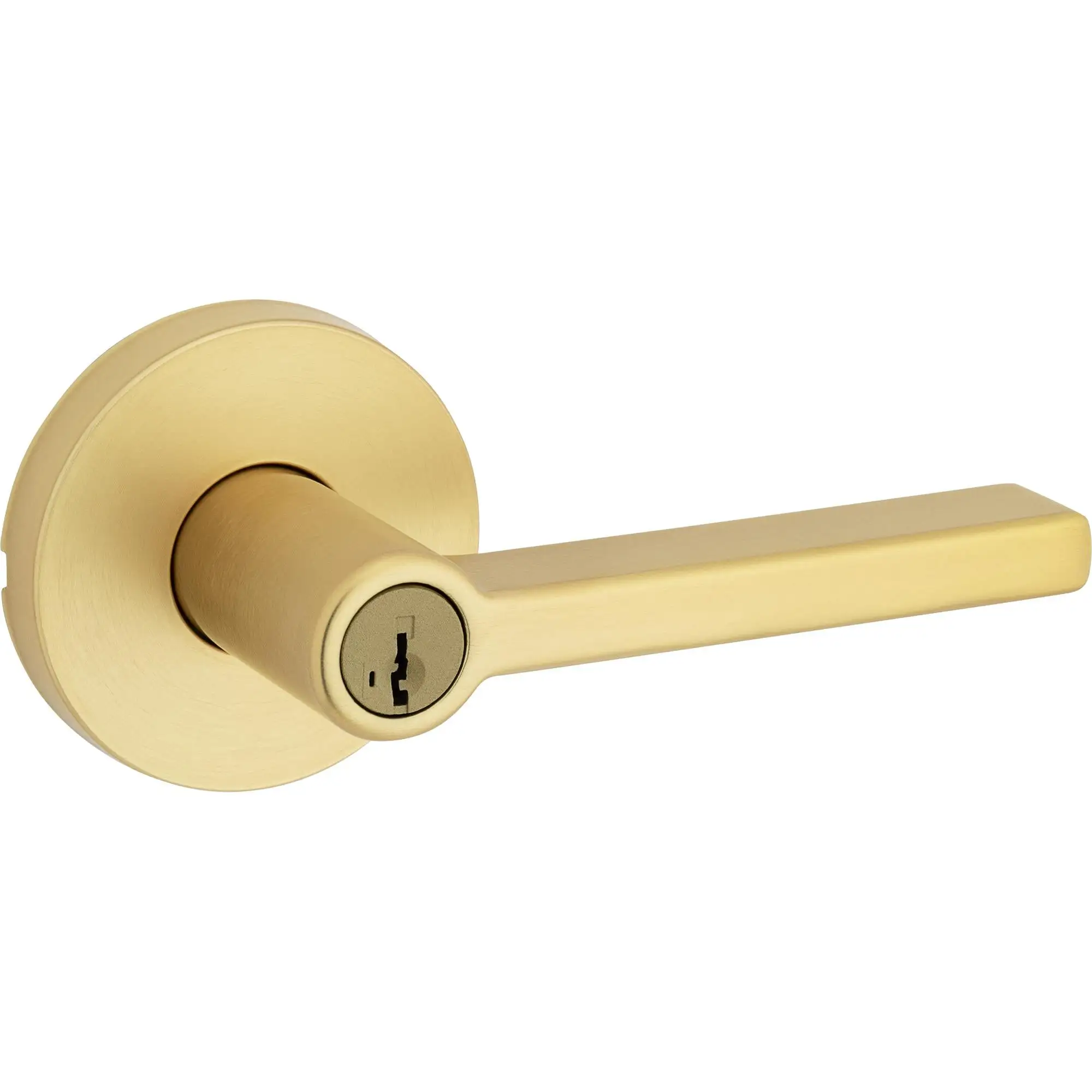 740HFL RDT 4 SMT 6AL RCS K3 Halifax Entry Door Lever Satin Brass