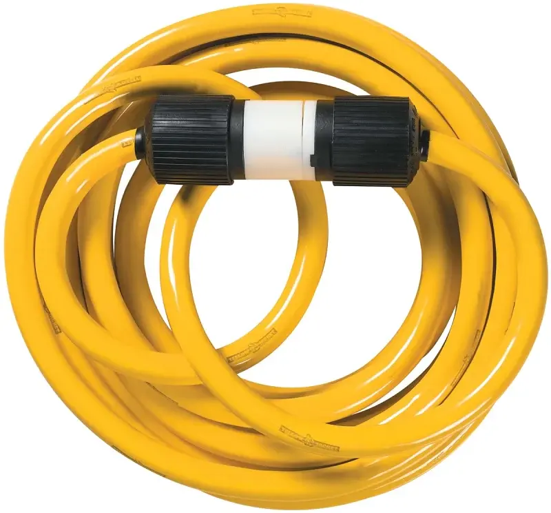 CCI 1493 Extension Cord, 10 AWG Cable, 25 ft L, 30 , 125/250 V, Lemon