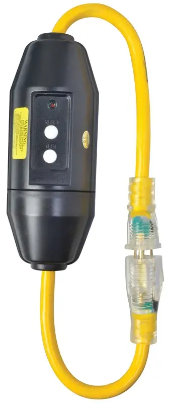 CCI 2817 Extension Cord, 2 ft Cable, 15 , 125 V, Amber