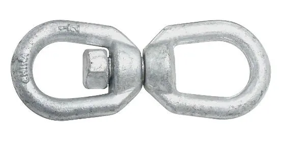 National Hardware N241-083 5/16 Inch Galvanized Forged Swivel Open Round Eye Link