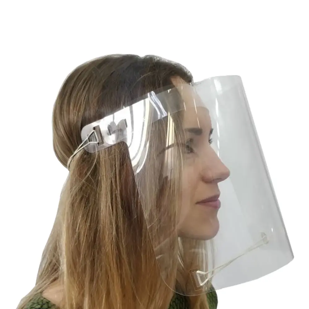 ANSI Rated Comprehensive, Reusable, Transparent Plastic Protective Face Shield