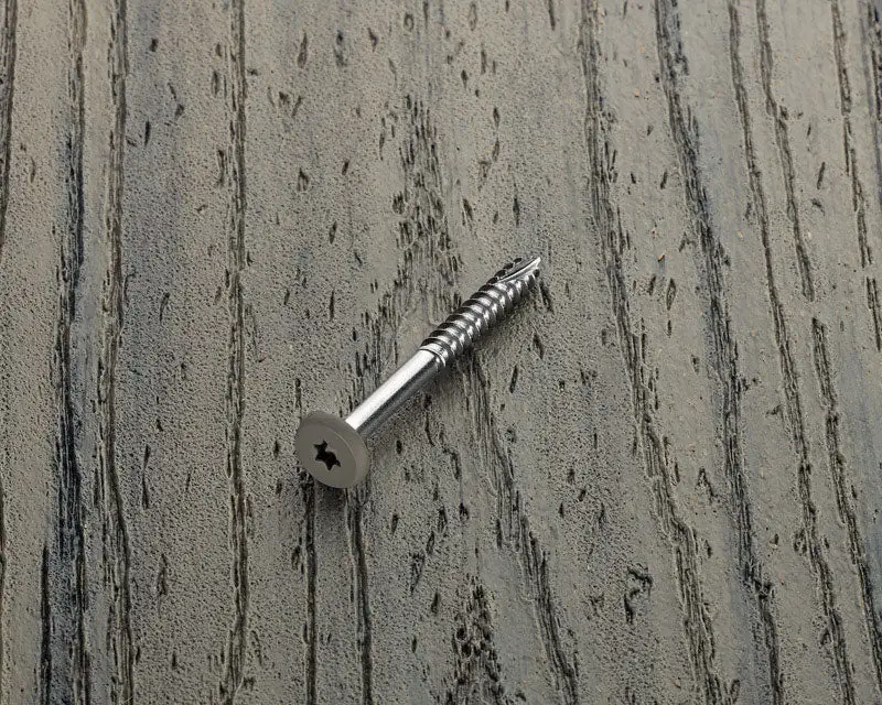 Starborn Deckfast No. 9 X 1-7/8 . L Burgundy Star Pan Head Fascia Screws 100 Pack