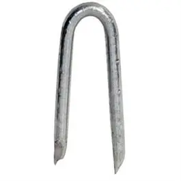 Hot-Dipped Galvanized Fence Staples 1.25-Inch 1-Lb Fencing Hillman