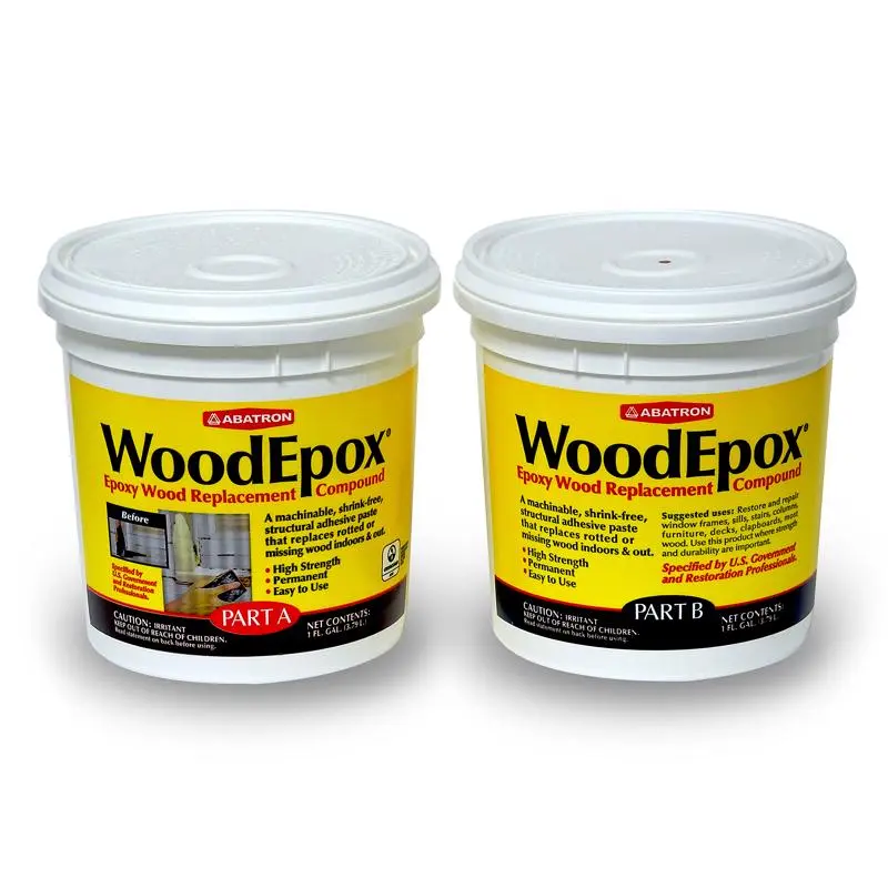 Abatron WoodEpox Beige Epoxy Wood Filler Kit 2 gal - Repair Rotted Wood Ease