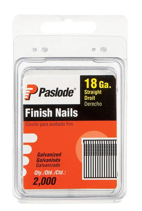 Paslode 1-1/4 . Galvanized Finish Nails 16 Ga. Angled Strip 20 Degree 2000 Pack