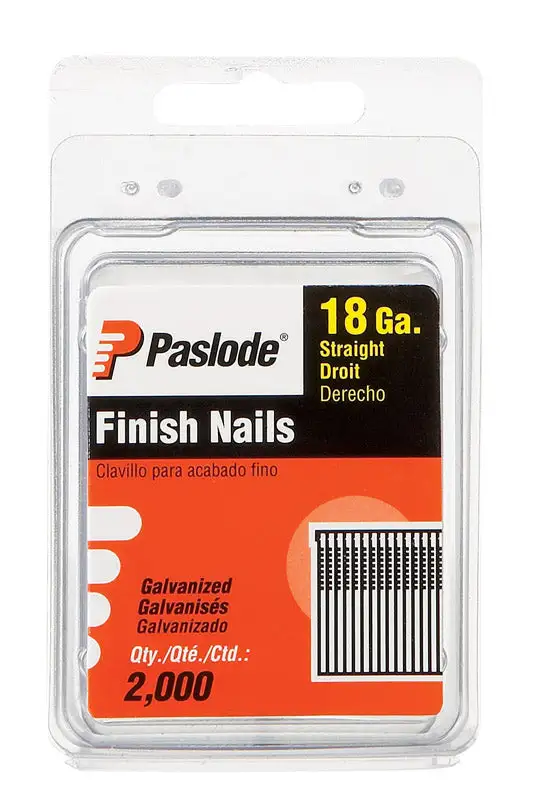 Paslode 2 . Galvanized Finish Nails 16 Ga. Angled Strip 20 Degree 2000 Pack