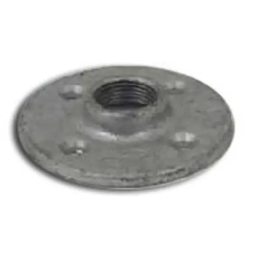 Worldwide Sourcing 27-11/4B 1-1/4 Inch Black Malleable Iron Floor Flange