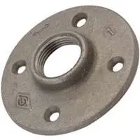 Worldwide Sourcing 27-3/4B 3/4 Inch Black Malleable Iron Floor Flange