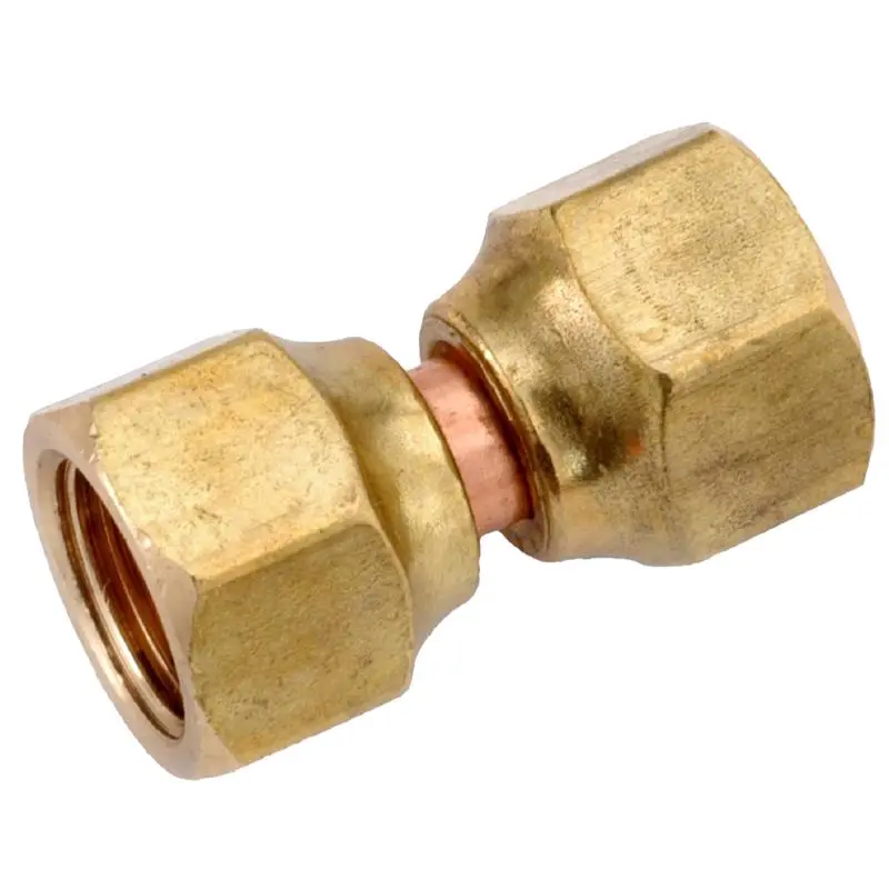 Anderson Metals 5/8 . Female Flare X 5/8 . D Female Flare Brass Swivel Flare Connector Pack 5