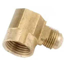 Lead-Free Brass Flare Elbow 5/8 Flare x 1/2 Inch FPT Plumbing Anderson Metals