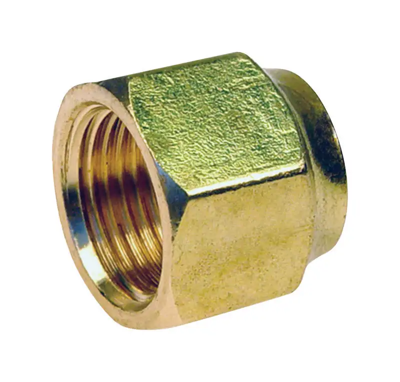 JMF 5/8 . Flare x 3/8 . Dia. CTS Brass Forged Flare Nut 5 Pack JMF Company
