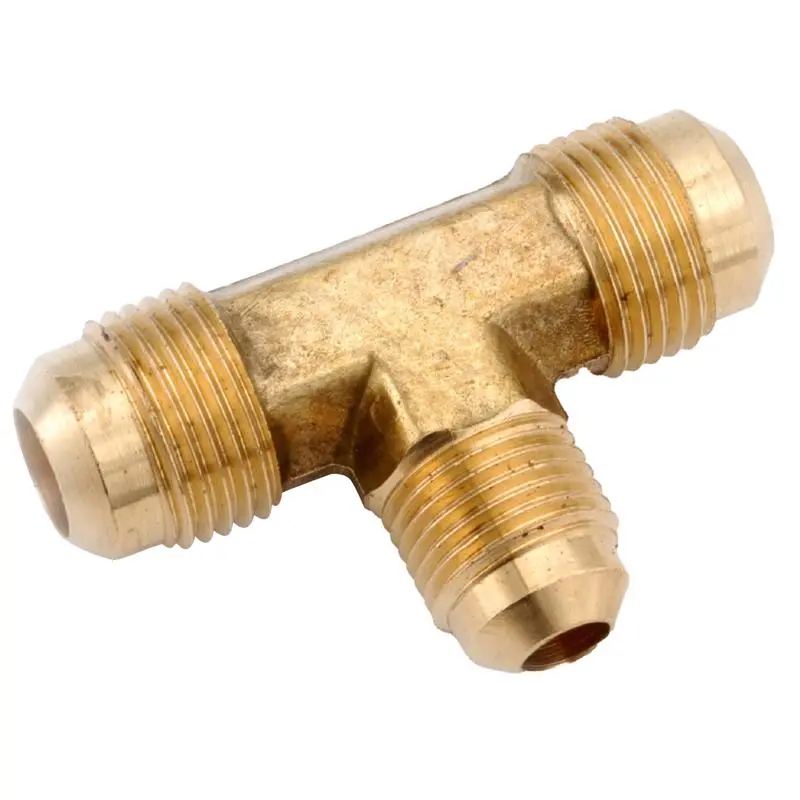 Anderson Metals 5/8 . Flare X 5/8 . D Flare Brass Reducing Tee Pack 5