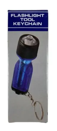 Flashlight Tool Keychain Colors May Vary | Long-Range Beam