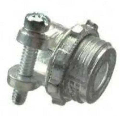 Halex 04203B 3/8 Flex-Bx Squeeze Connector Flux Zinc Die-Cast Electrical Fitting