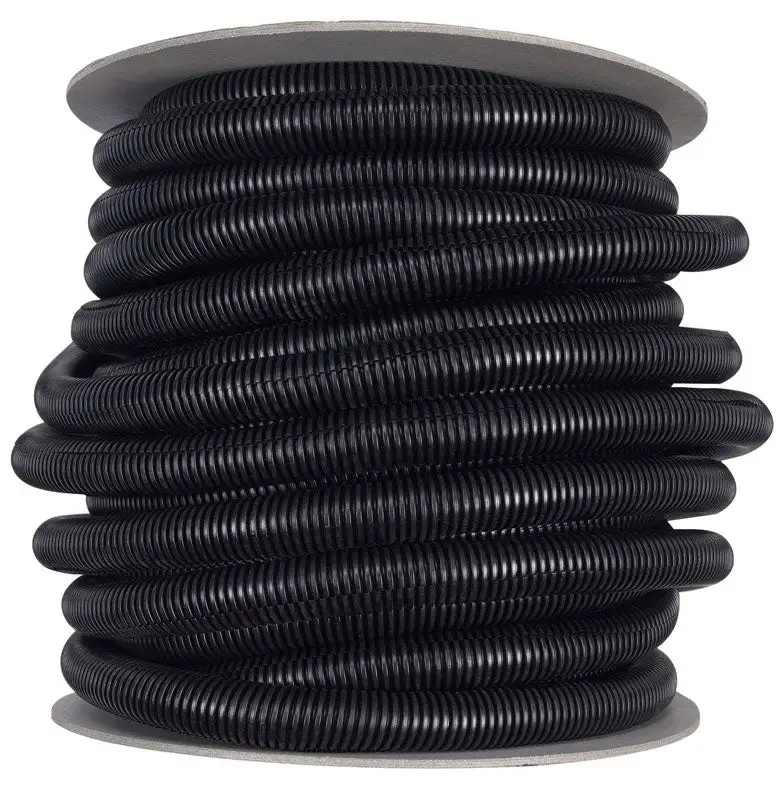 Drossbach Inc 3/4 D x 100 ft L Black Plastic Flex Tube Drainage and Venting Drossbach Inc.