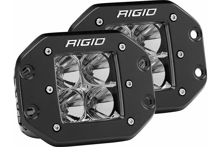 Rigid Industries D-Series PRO Flood Flush Secure Lights - Pair