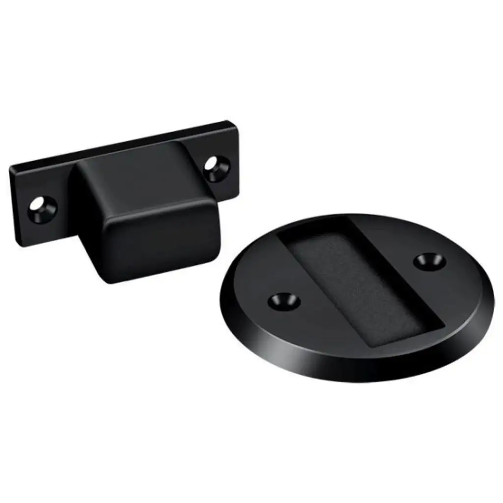 Deltana DSF3225U15 3 Inch Satin Nickel Floor Mount Bumper Doors
