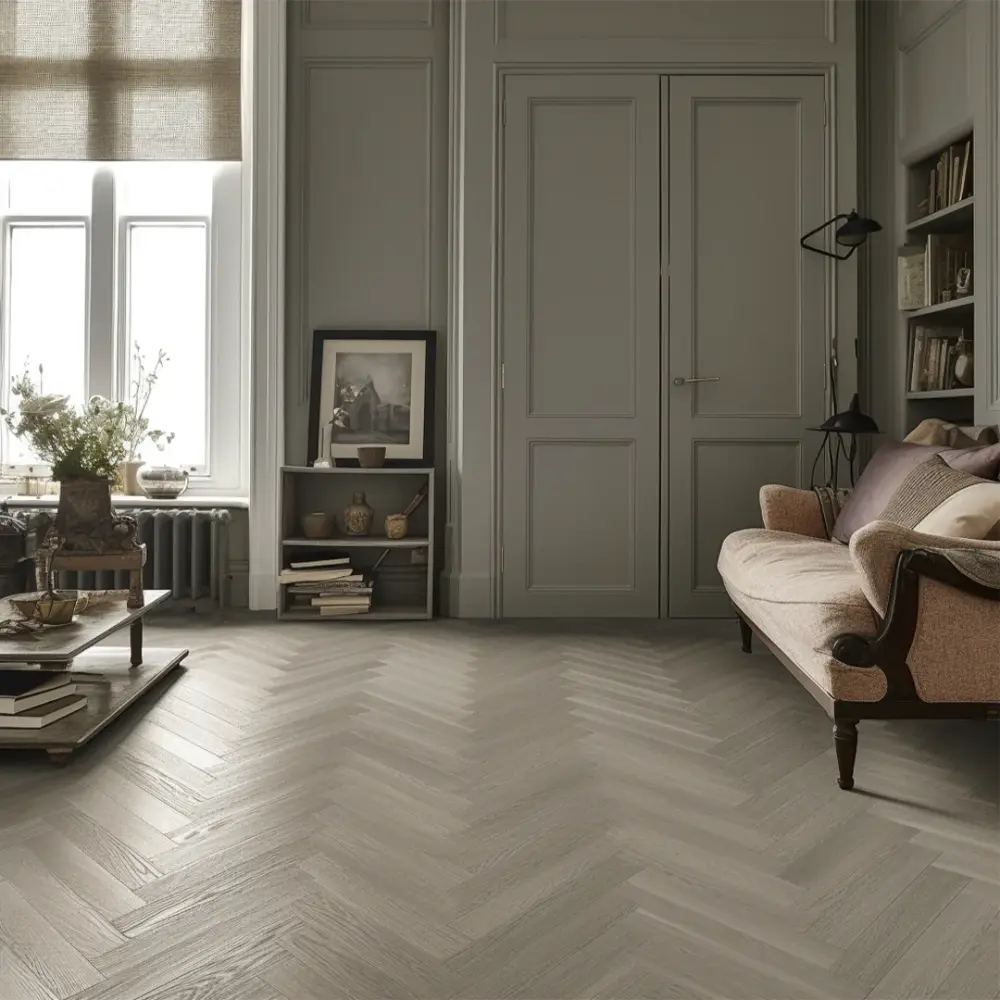 Luxtone Vinyl Flooring Herringbone Boat Shack Oak