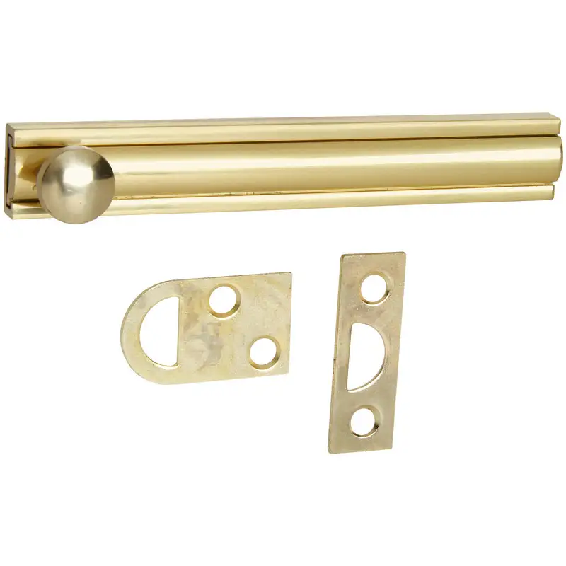 National Hardware Brass Flush Bolt Pack 5 Door Locking Mechanism