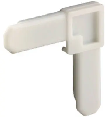 Slide-Co PL-14298 Nylon Screen Frame Corner 3/4 x 1/4 Inch White 100-Pack