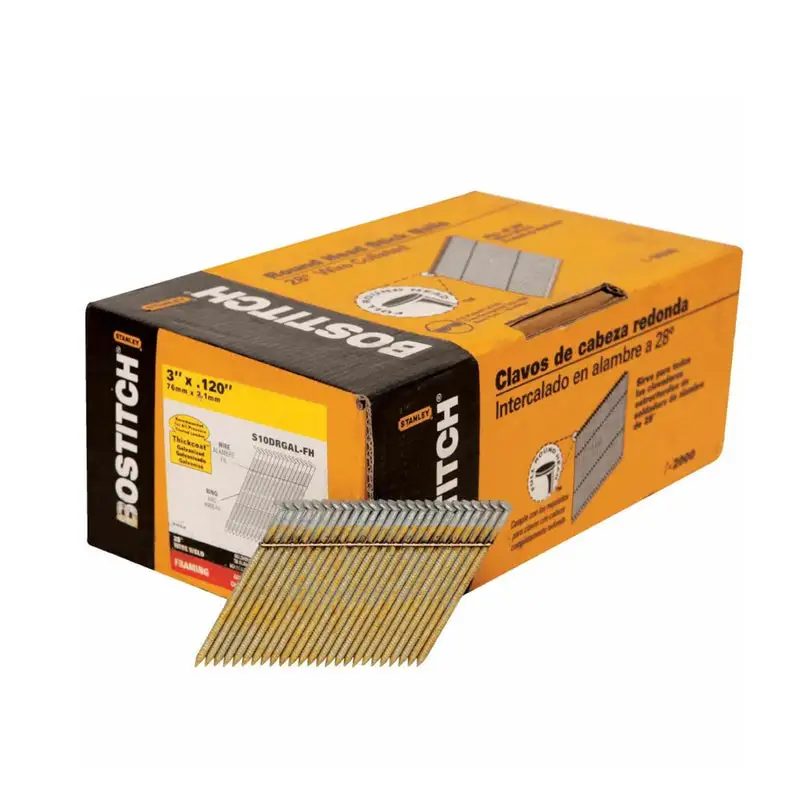 Bostitch 3 . L X 11 Ga. Angled Strip Bright Nails 34 Degree 2500 Pack