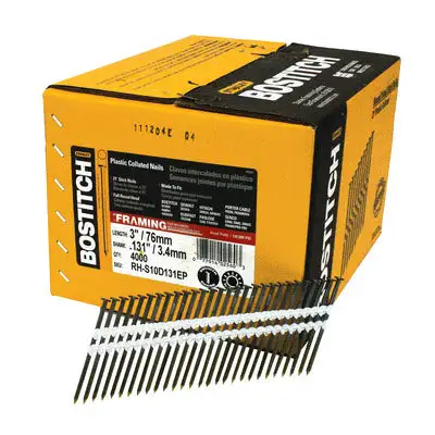 Bostitch 3 . 21 Degree Angled Strip Coated Framing Nails 4000 Pack