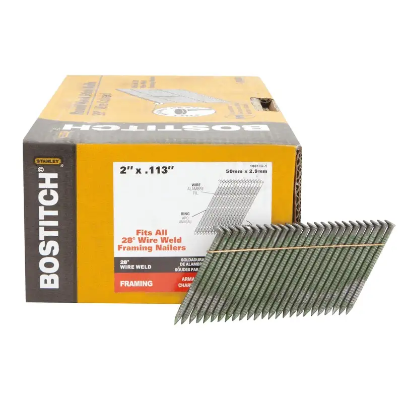 Bostitch 2 L X 11 Ga Wire Strip Coated Framing Nails 28 deg 2000 pk