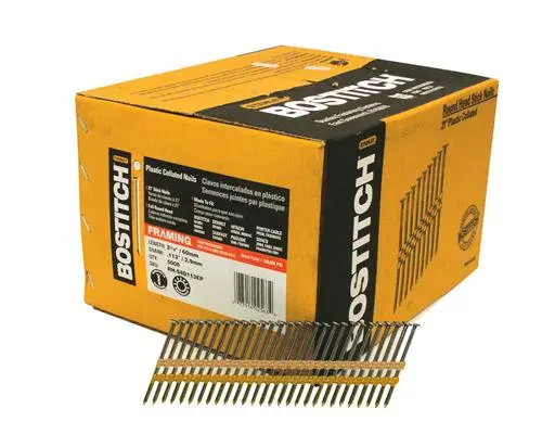 Bostitch RH-S8D113EP Plastic Collated Stick Framing Nails 2-3/8 Inch 5000 Count