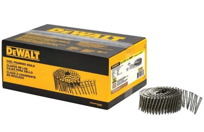 15-Degree Coil Framing Nails - Construction Hardware Tools on Sale DeWalt