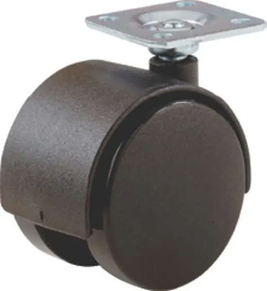 Shepherd Hardware 9401 Furniture Casters 1-5/8 Inch Black Mobility