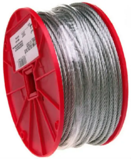 Campbell 7000627 Galvanized Cable 3/16 x 250 Feet Heavy Duty Use
