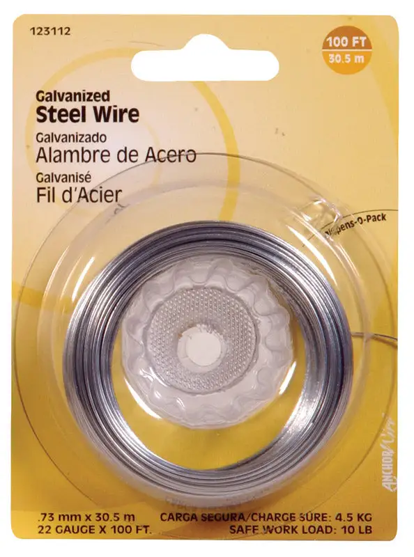 Hillman 100 ft. L Galvanized Steel 16 Gauge Clothesline Wire Outdoor Use