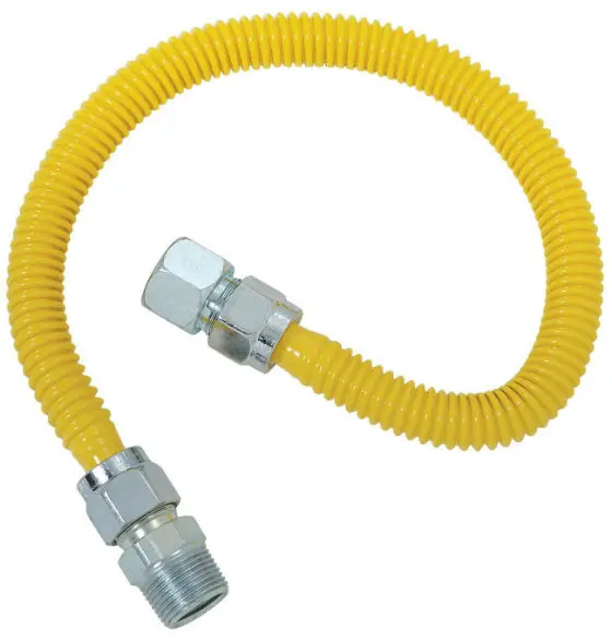 BrassCraft CSSC54-48-P ProCoat 48 Inch Stainless Steel Gas Appliance Connector
