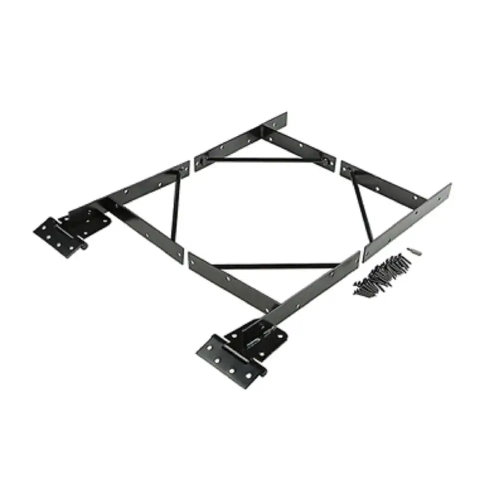 National Hardware N109-060 Anti-Sag Gate Kit Black Heavy Duty Gate Support