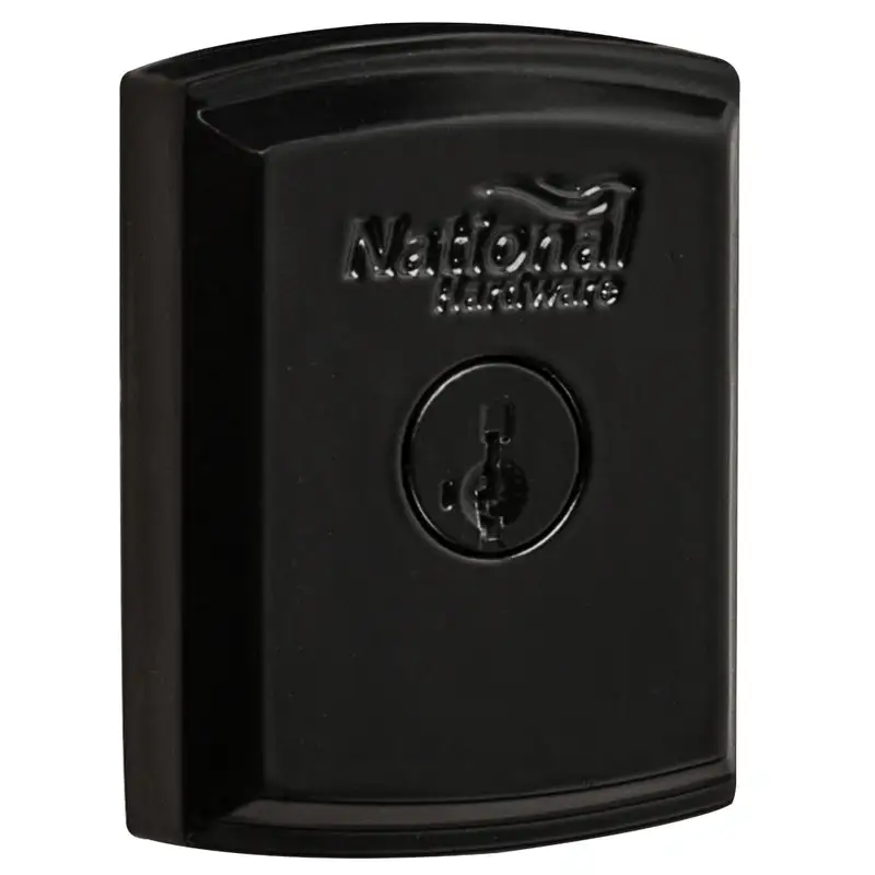 National Hardware SmartKey 3.35 Inch Black Gate Lock