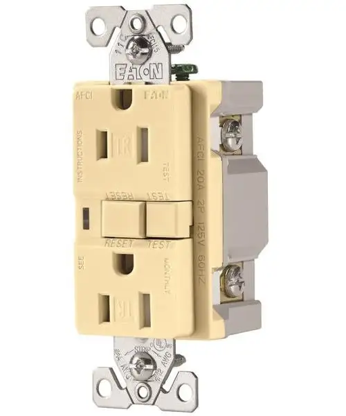 Cooper Wiring TRAFCI15V-K GFCI Receptacle 125 Volt 15 Amp Tamper Resistant