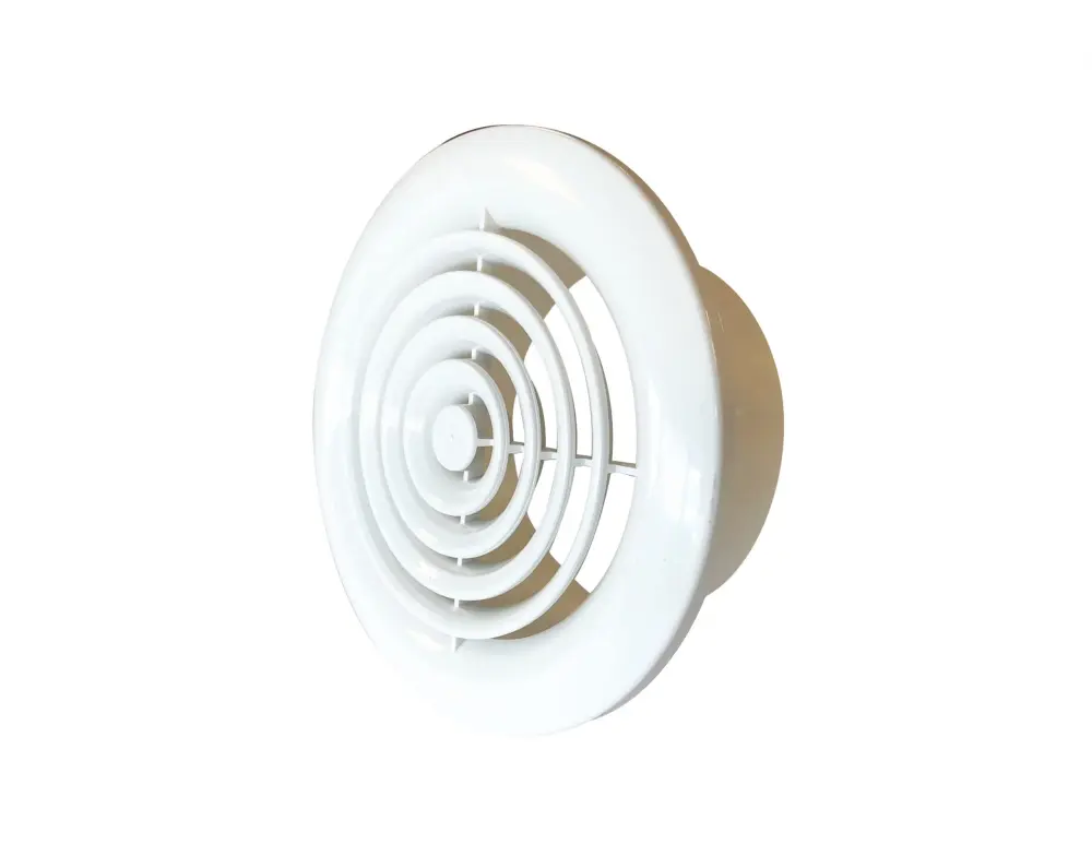Airvent 100mm Round Grille Galvanized Steel
