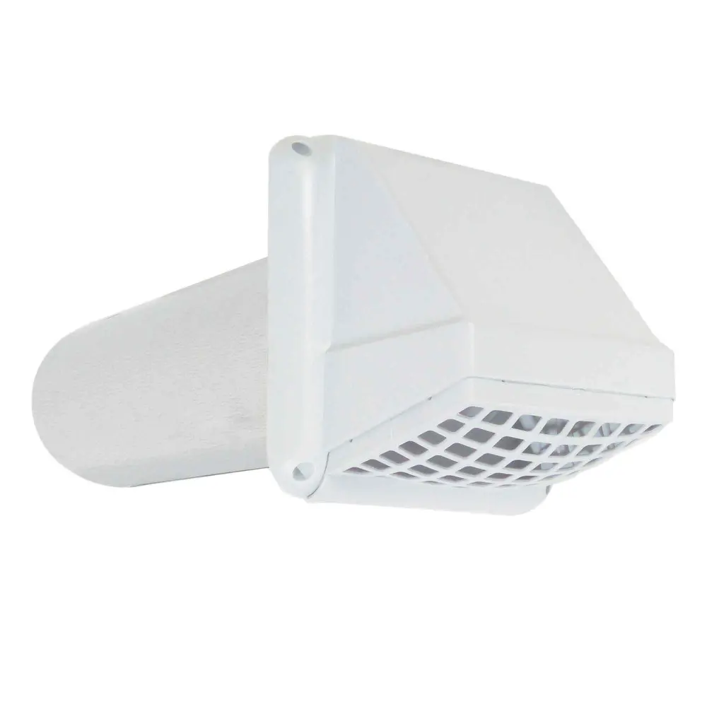Ventilation Vent Grid Ivory Plastic, 4"