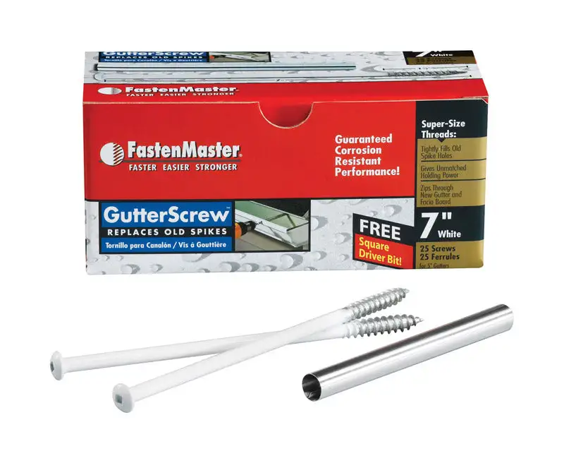 FastenMaster No. 3 x 7-Inch Square Round Head Coarse Gutter Screws