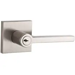 EN.SQU.CSR.150.6L.DS Square Entry Door Handle Satin Nickel