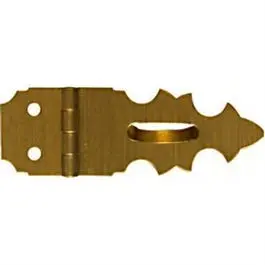 Decorative Hasp Solid Antique Brass 5/8 x 1-7/8-Inch National Hardware